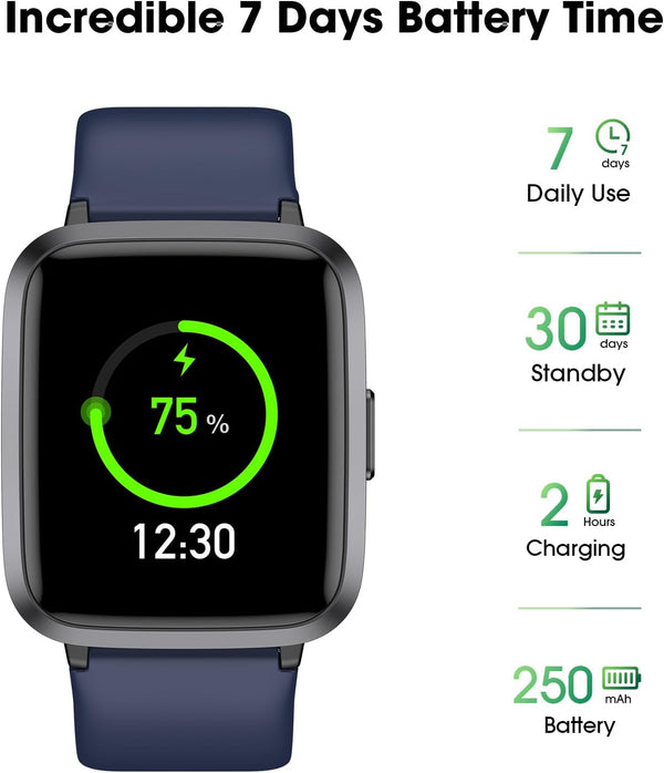 Fitness Tracker Watch with Heart Rate, Activity Tracker, Pedometer Watch | Step Counter, Heart Rate Monitor, Sleep Monitor, Alarm Clock,