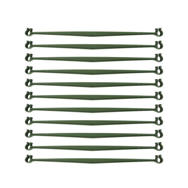 30PCS Stake Arms for Tomato Cage?Expandable Trellis Connectors-11.8" with 2 Buckles for Tomato Cage Attach 11Mm Diameter