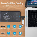2 in 1 OTG Converter USB 3.0 to Micro USB and Type C Adapter | Female to Male and Male Connector, 2 Pack