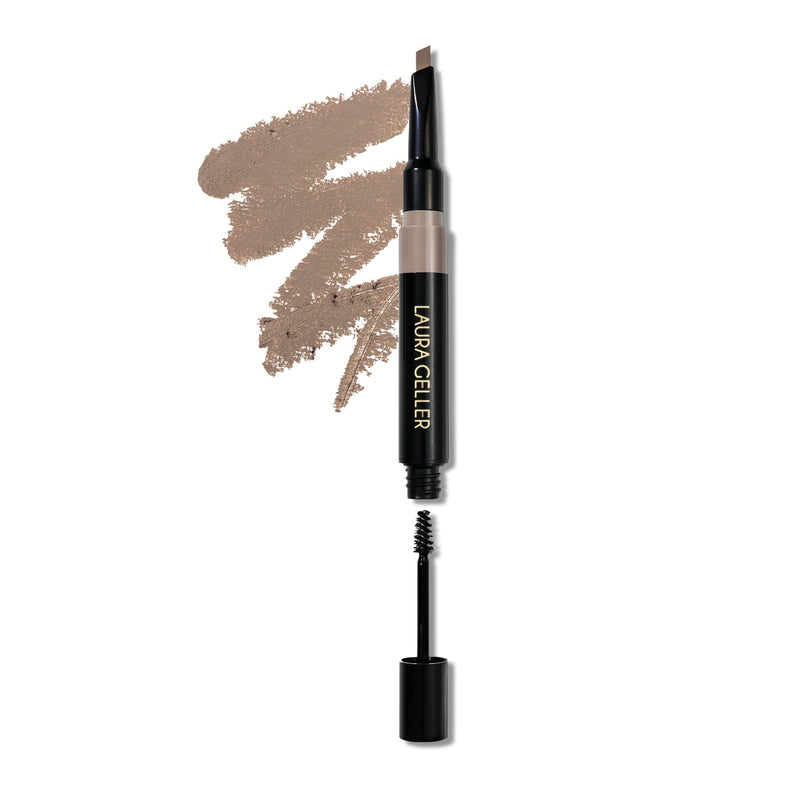 LAURA GELLER NEW YORK Sculpt-N-Stay Waterproof Brow Pencil & Gel- Blonde