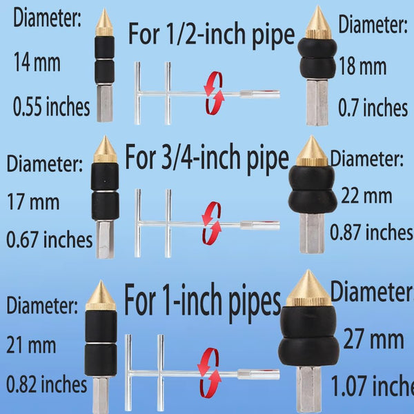 Pipe Water Stopper Kit - Hot-Melt Water Stop Needles for Fast Water Line Pipe Repairs - Stainless Steel Home Improvement/Renovation Plumbing Tool