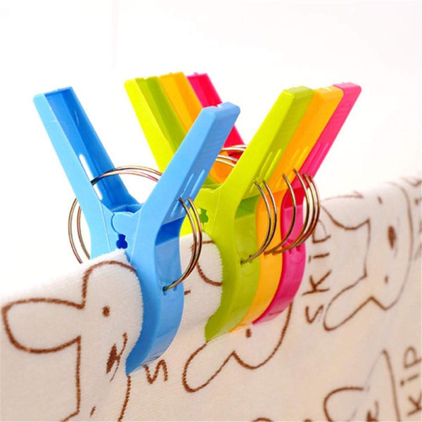 Danmu Beach Towel Clips,Cruise Essentials,Towel Clips for Beach Chairs,8pcs | Multi-color,2.7" Opening,Strong Grip,Lake essentials,Boating