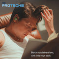 Flents Protechs Quiet Contour Foam Ear Plugs, NRR 33, 10 Pair, Green | Reusable Foam Ear Plugs for Sleeping, Snoring, Loud Noise, Traveling,