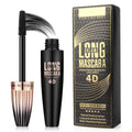 4D Fiber Eyelash Mascara, Natural Waterproof Lasting Lash Mascara Black Volume, Lengthening Thickening Softer Fuller Lashes Amplify Eyelash Primer