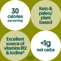 Gimme 20 CT Extra Virgin Olive Oil Organic Seaweed Snacks, 5g, 0.17oz #5 Extra Virgin Olive Oil