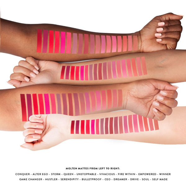 Molten Matte Liquid Lipstick - Long-Lasting, Hydrating, Matte Finish with Moisturizing Vitamin E - Waterproof, Kiss-Proof, Cruelty-Free - 12-Hour
