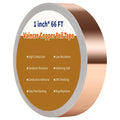 Vaincre Copper Tape (1inch X 66 FT), Copper Foil Tape with Conductive Adhesive for Stained Glass, Guitar, EMI Shielding, Crafts, Electrical