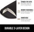 GORILLA GRIP Silky Gel Memory Foam Wrist Rest for Computer Keyboard, Mouse, Ergonomic Design for Typing Pain Relief, Desk Pads Support Hand and
