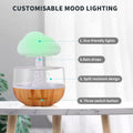 Weljoy Zen Raining Cloud Night Light Aromatherapy Essential Oil Diffuser Micro Humidifier Desk Fountain Bedside Sleeping Relaxing Mood Water Drop