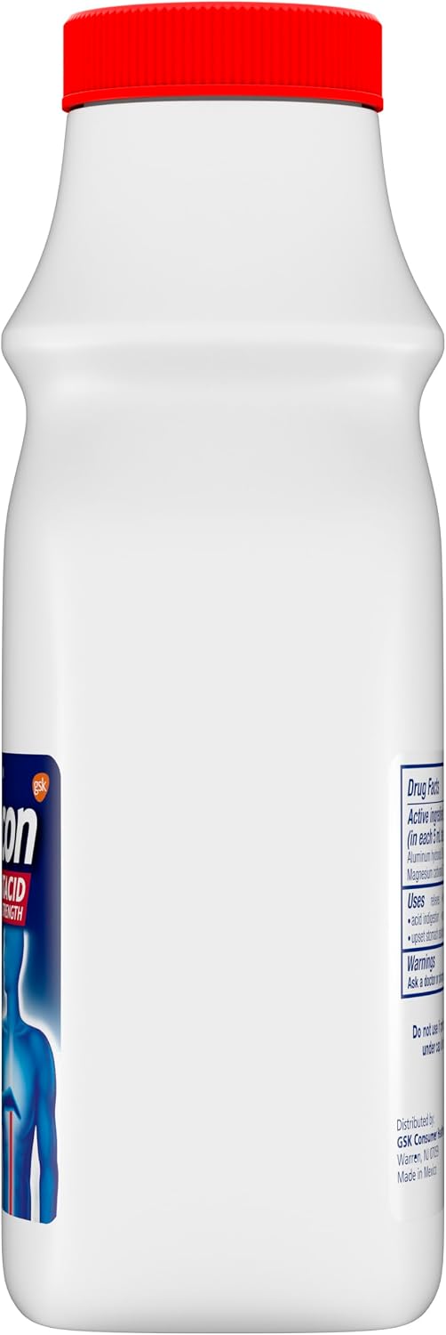 Gaviscon Extra Strength Cool Mint Liquid Antacid for Fast-Acting Heartburn Relief, 12 ounces