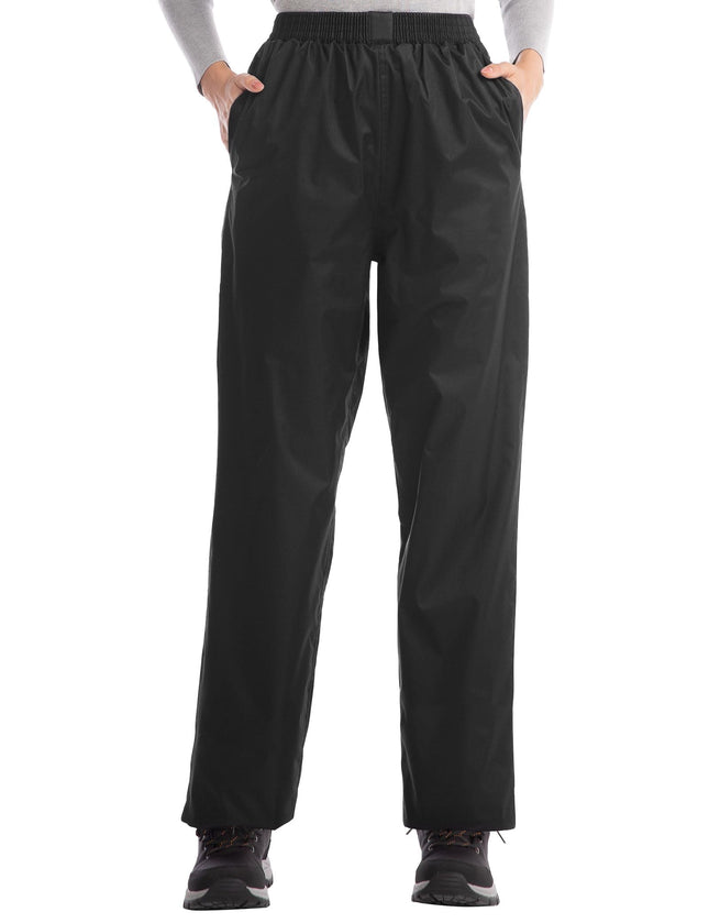 Icreek Women'S Rain Pants Waterproof Hiking Pants Windproof Lightweight over Pan