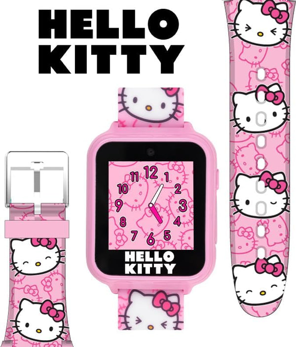 Hello Kitty Kids Smartwatch - Interactive Touchscreen with 10 Watch Faces, Camera, Games, Alarm, Step Tracker & More - Fun Gift for Girls with