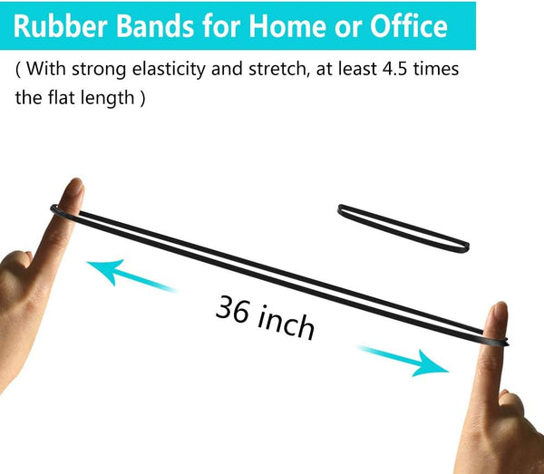 Coopay 120 Pieces Large Rubber Bands Bulk, 8 Inches Heavy Duty Strong Elastic Bands for Office Supply School Home, Securing Trash Can Garbage