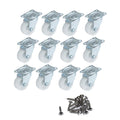 HOWDIA 1" Small Caster Wheels Swivel Casters Trolley Wheels for Furniture Project Cart, Industrial Casters Single Wheel with Rubber Base Ball