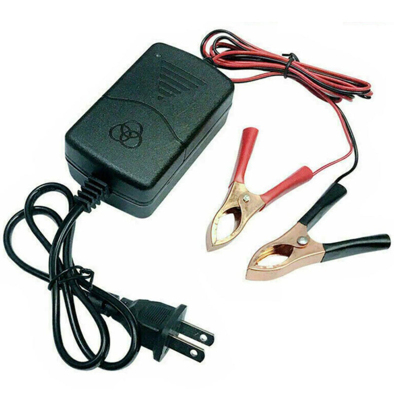 12V Sealed Lead Acid (SLA) Battery Charger 1000mA, Battery Charger Maintainer 12v Trickle Charger for Boats Motorcycles ATVs Riding Mowers & Car