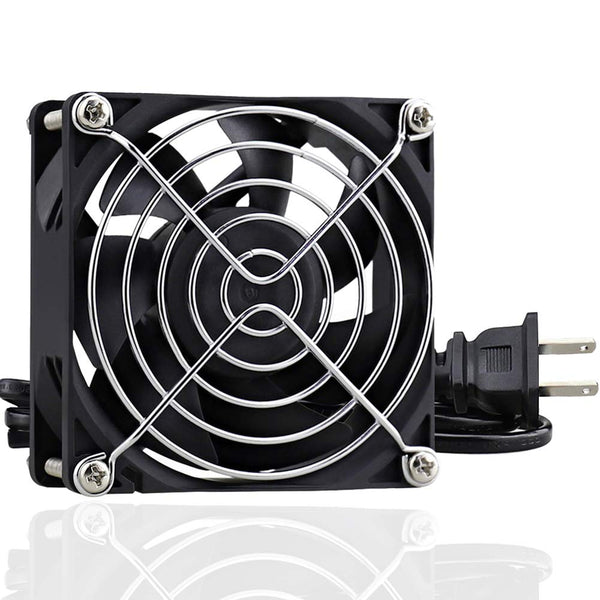 GDSTIME EC AXIAL 8025, Muffin Fan 110V 115V 120V 220V 240V AC 80Mm X 25Mm Small Brushless Cooling Fan with Switch Power Cord for DIY Ventilation