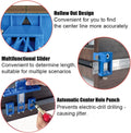 King&Charles Cabinet Hardware Jig & Automatic Center Punch Set. | Avoid Jitter Caused by Direct Drilling. Cabinet Handle Jig, Use for Handles and
