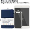 JUBTIC Password Keeper Book with Alphabetical Tabs. Medium Size Password Book for Seniors, Internet Website Address Log in Detail. Hardcover