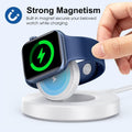 Upgraded for Apple Watch Charger, Foldable Travel Fast Charging Dock White USB A