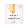 DERMA-E Vitamin C Intense Night Cream, 2 Oz, Brightening and Hydrating Facial Skin Renewing Cream, Anti-Aging Overnight Face Moisturizer for