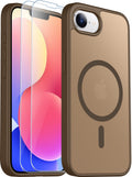 SPIDERCASE Magnetic for iPhone 17e Case for iPhone 16e Case,Brown Brown Iphone 16e/17e 6.1''