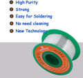Ultra-Thin Solder Wire 0.01In 0.3Mm Rosin Core Flux 2.5, Lead Free Solder Wire Sn99 Ag0.3 Cu0.7 Flow 50G Electronics Soldering Electric Solder