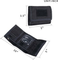 EXCELLENT ELITE SPANKER Nylon Trifold Wallet for Men ID Card Holder Tactical Military Wallet with Coin Pocket Outdoor Wallet BLK