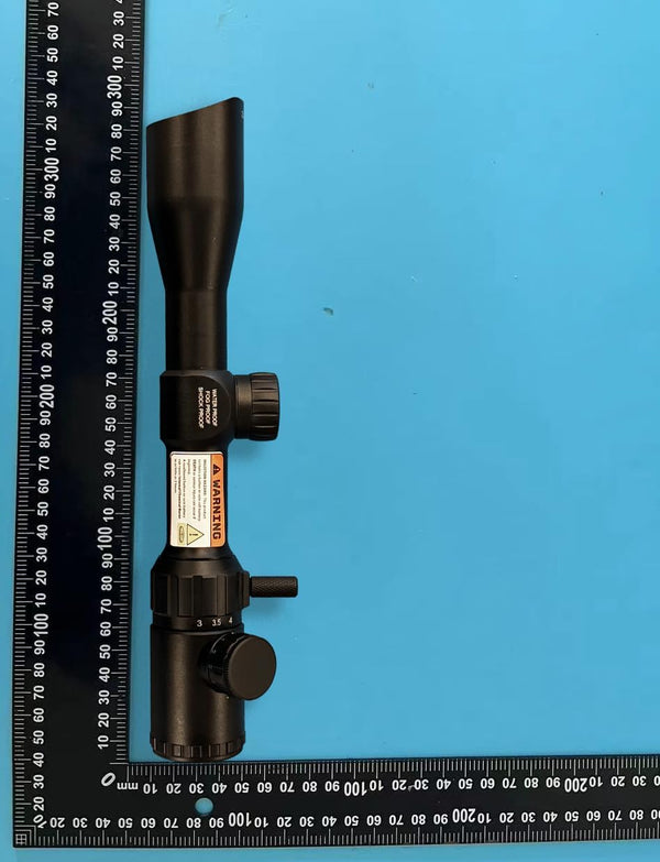 Monstrum 3-9x32 Rifle Scope with Rangefinder Reticle and Medium Profile Scope Rings | Black