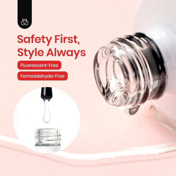 Beetles Extra Glossy Gel Top Coat 1Pcs 15ml | Clear No Wipe Top Coat Gel Polish High Shine Long Lasting Nail Surface Protection Manicure Gifts for
