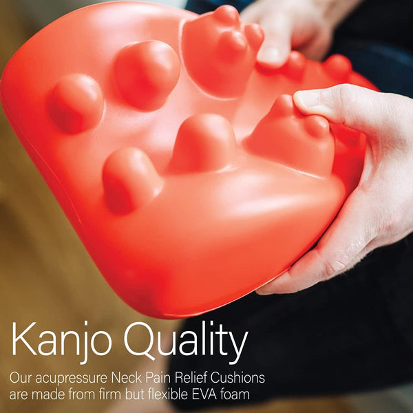 Kanjo Acupressure Neck Pain Relief Cushion | Cervical Traction Device & Acupressure Cushion for Muscle Tension & Relaxation | Helps Relieve Neck &