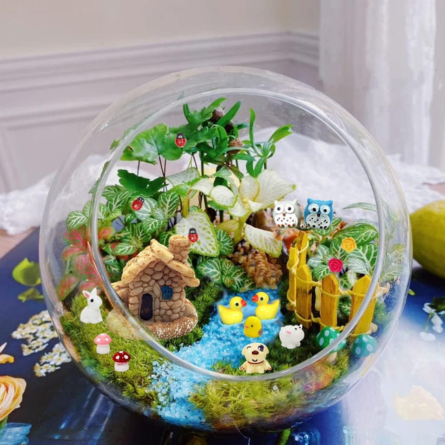 Dracarys Selected 50 Pieces Fairy Garden Accessories, Animals, Miniature Figurin
