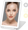 Rechargeable Travel Makeup Mirror 72 LED Lighted Makeup Travel Mirror Compact Slim Vanity Mirror with Lights Makeup Mirror with 3 Lighting Modes