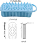 2Pack Dual Sided Silicone Body Scrubber for Exfoliating, Shower and Scalp Massage, 2 in 1 Bath & Shampoo Brush,Soft Exfoliating Body Shower