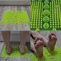 Reflexology Foot Massage Mat Stimulates Blood Circulation Acupressure Feet Massager Plate Board with Magnet (1. Rectangle Mat)