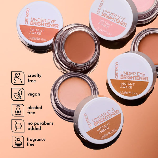 Catrice Under Eye Brightener, Dark Circles Color Corrector (010 Light Rose) | With Hyaluronic Acid & Shea Butter, Lightweight Buildable Hydrating