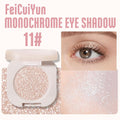 Glitter Shimmer Sparkle Eyeshadow Palette Makeup for Green Blue Eyes, Pearl White Silver Glitter Shimmer Metallic Holographic Multichrome Cream