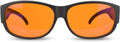 Fit-Over Amber Blue Light Blocking Sleep Glasses For Prescription Glasses | Fit Over 99.9% Blue Light Blocking, For Sleep, Nighttime Eyewear,