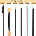 300pcs Disposable Makeup Tool Kit,Brow brush/Mascara brush/Lip Applicators/Eyeshadow applicators/Eye liner brush,JASSINS Makeup Disposable