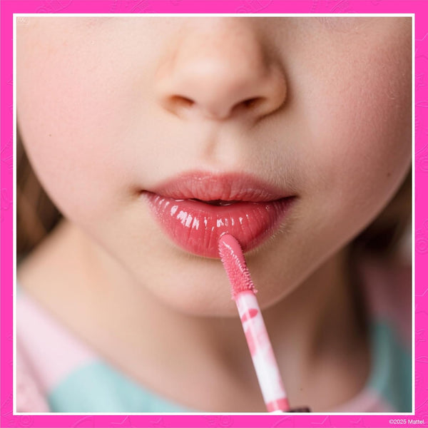 Townley Girl Barbie Lip Gloss Set, 7-Piece Plant-Based, Ages 3+