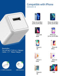 iPhone Charger,Long 6FT iPhone Charger 2Pack i Phone Cord 6feet USB to Lightning Cable Quick Fast Charging Data Sync Cord USB Wall Charge Block