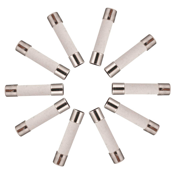 BOJACK 30AL250V 6x30mm 30A 250V Slow-Blow Ceramic Fuses 30 amp 250 Volt 0.24 x 1.18 Inch Ceramic Tube Time-delay Fuses (Pack of 20)