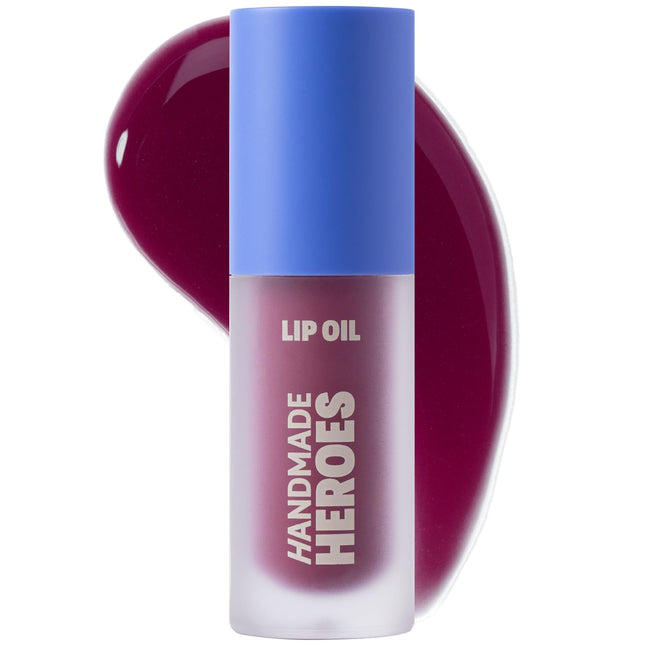 Handmade Heroes 100% Natural Vegan Lip Oil with Squalane Non-Sticky Lip Gloss Mo