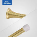 HOMOTEK 20 Pack Spring Door Stopper with Rubber Bumper 3-1/8" Flexible Spring Heavy Duty Wall Door Stop Low Mounted Door Bumper for Home (Bright