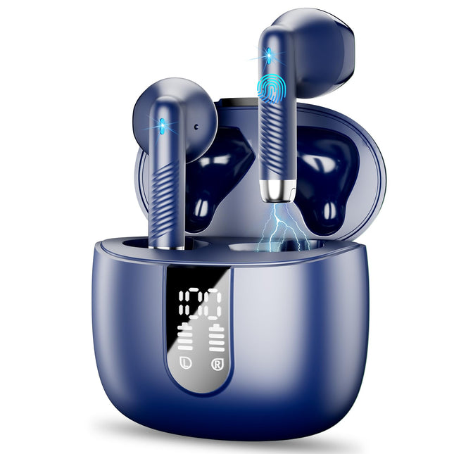 Wireless Earbud Bluetooth 5.3 Headphones with Clear Sound, 40H Playtime, Sport Earbud Touch Control with LED Digital Dis