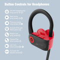 Boean Workout Headphones with Mic - Bluetooth 5.3 Technology, Stereo Sound, Deep Bass, 16 Hrs Playback, IPX7 Rating for Sports