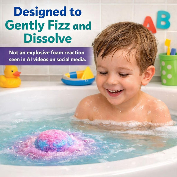 Bath Bombs for Kids with Surprise Inside, 12 pk Kids Bath Bombs with Toys | Bath Bombs with Jungle Toys, Organic, Natural, Skin-Moisturizing