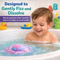 Galaxy Bath Bombs for Kids with Surprise Inside Organic Bubble Bath Bombs | Bath Bombs with Educational Outer Space Planet Toys, Gentle, Natural &