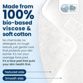 Clean Skin Club Clean² Pads 2.0 [NEW & Improved Edges] Guaranteed Not to Shed & Tear Face Pads, Unique Triple Layers, Textured & Ultra Soft Side,