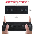 ABAMERICA Headbands with Button for Mask, Wide Nurses Headbands Non Slip Elastic Ear Protection for Women Men Doctors Sweatband Headband A04- 4