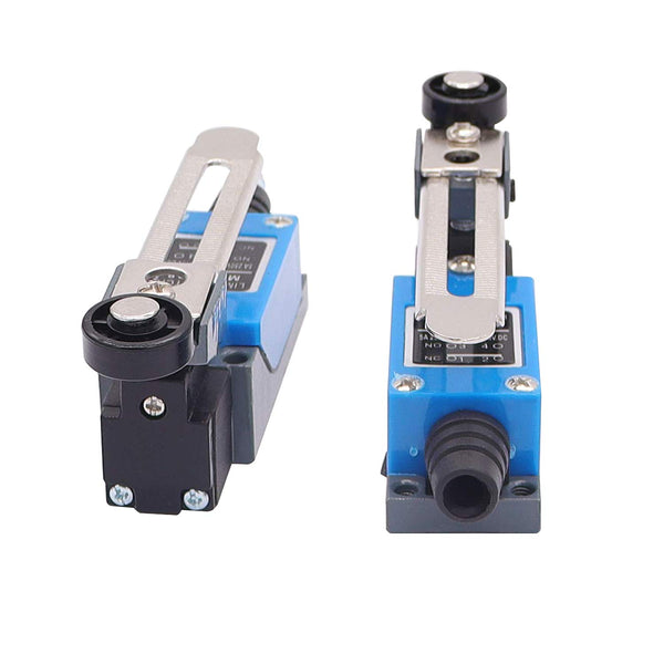 TWTADE 2Pcs ME-8108 Adjustable Roller Lever Arm Limit Switch NC-NO CNC Mill Router
